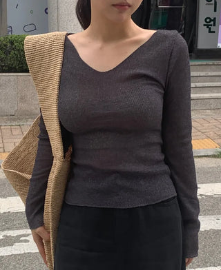 Muel Delicate Fit Linen See-through Long Sleeve