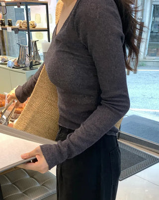 Muel Delicate Fit Linen See-through Long Sleeve
