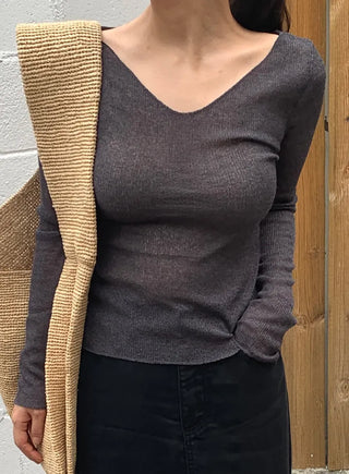 Muel Delicate Fit Linen See-through Long Sleeve