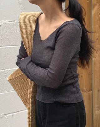 Muel Delicate Fit Linen See-through Long Sleeve
