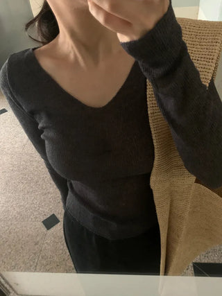 Muel Delicate Fit Linen See-through Long Sleeve