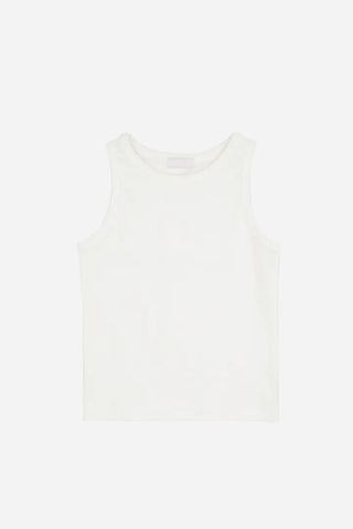 Bena Sturdy Ribbed Simple High-Neck Sleeveless