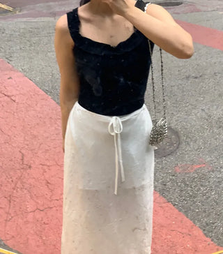 Foen Mini Frill Crop Sleeveless