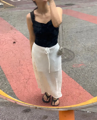 Foen Mini Frill Crop Sleeveless