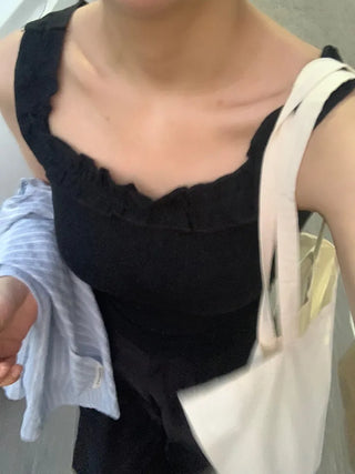Foen Mini Frill Crop Sleeveless