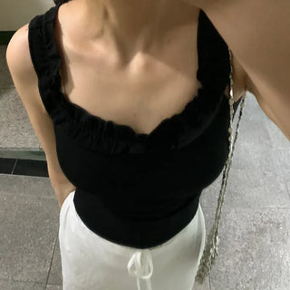 Foen Mini Frill Crop Sleeveless