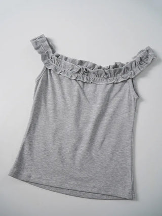 Foen Mini Frill Crop Sleeveless