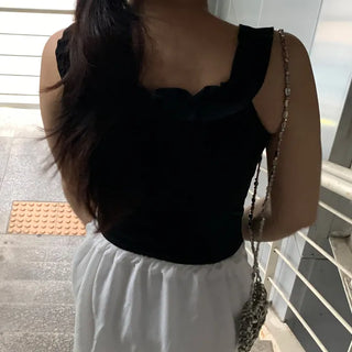 Foen Mini Frill Crop Sleeveless