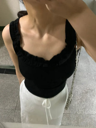 Foen Mini Frill Crop Sleeveless