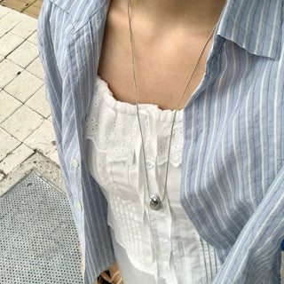 Duro Pastel Stripe Loose Fit Long Sleeve Shirt