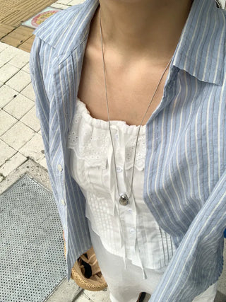 Duro Pastel Stripe Loose Fit Long Sleeve Shirt