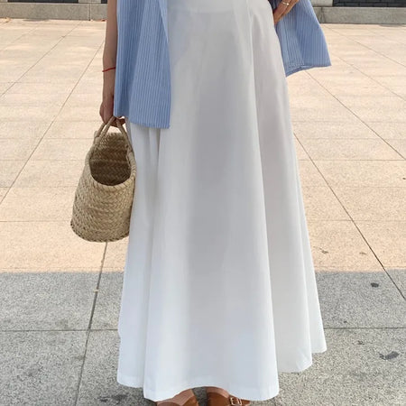 Flowing Flare Long Skirt