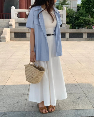 Flowing Flare Long Skirt