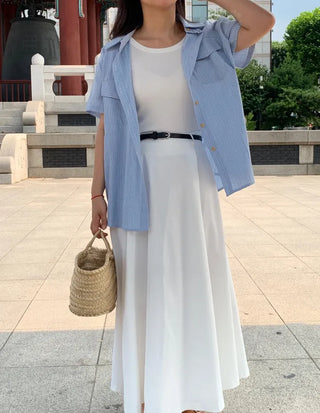 Flowing Flare Long Skirt