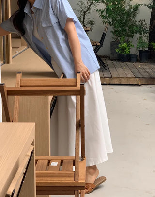 Flowing Flare Long Skirt