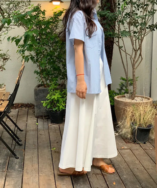 Flowing Flare Long Skirt