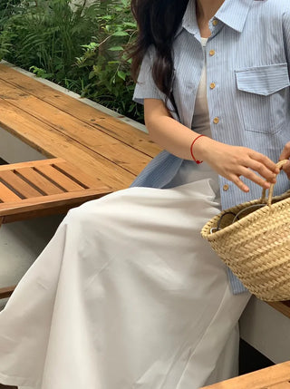 Flowing Flare Long Skirt