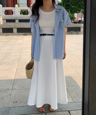 Flowing Flare Long Skirt