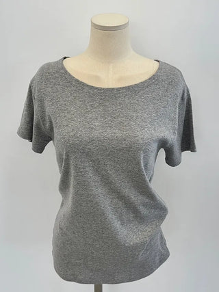 Simple Trendy Boat Neck Off-Shoulder T-Shirt