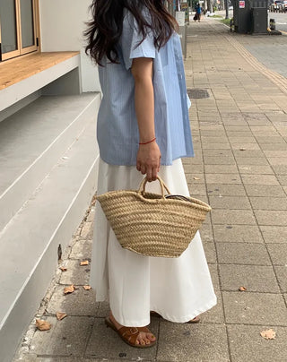 Daily Striped Cotton Short Sleeve Shirt