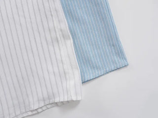 Daily Striped Cotton Short Sleeve Shirt
