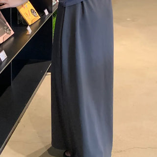 Casual Maxi Plain H-Line Long Skirt