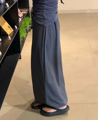 Casual Maxi Plain H-Line Long Skirt
