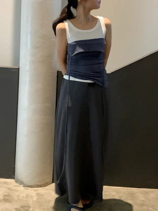 Casual Maxi Plain H-Line Long Skirt