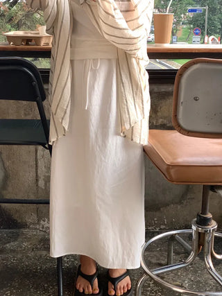 Loose Fit Elastic Long Skirt