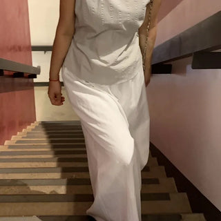 Loose Fit Elastic Long Skirt