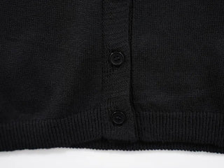 Natural Long Sleeve Round Neck Button Cardigan
