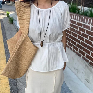 Lovely Pure Strap Blouse