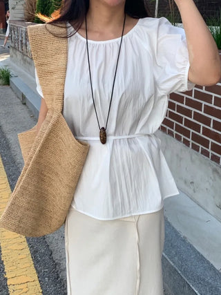 Lovely Pure Strap Blouse