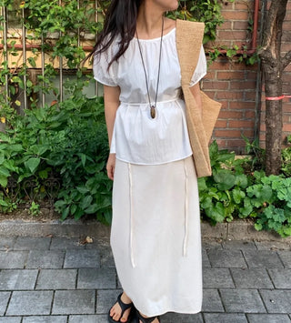 Lovely Pure Strap Blouse