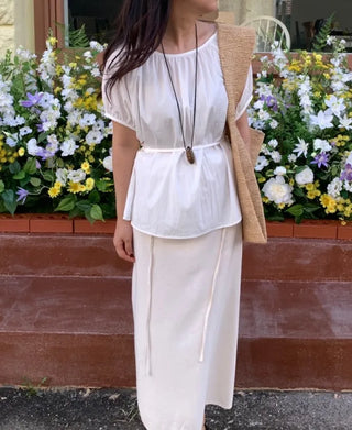 Lovely Pure Strap Blouse