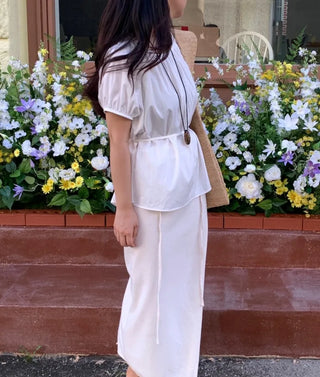 Lovely Pure Strap Blouse
