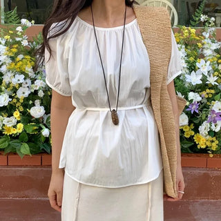 Lovely Pure Strap Blouse
