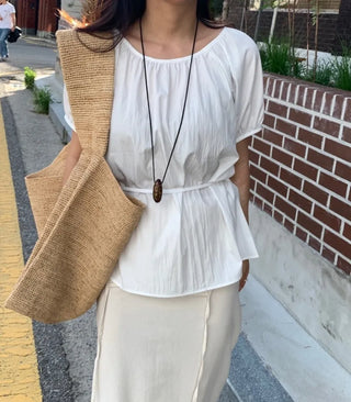 Lovely Pure Strap Blouse