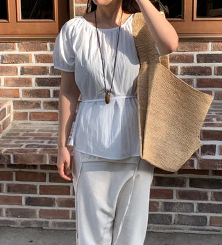 Lovely Pure Strap Blouse