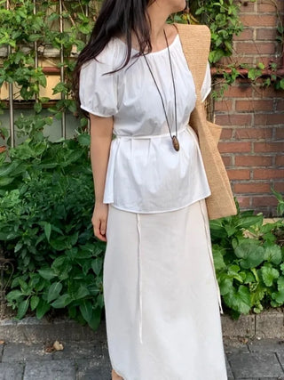 Lovely Pure Strap Blouse
