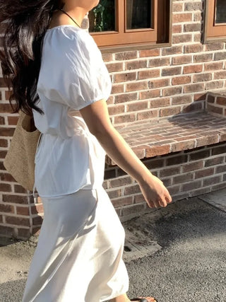 Lovely Pure Strap Blouse