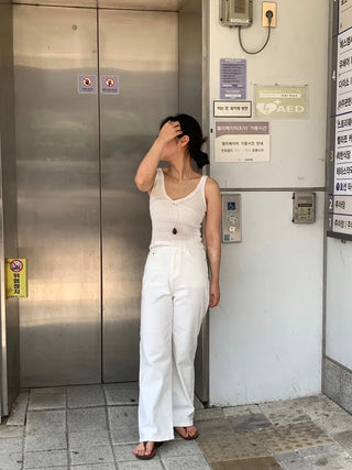 Street Straight Wide Denim Long Pants