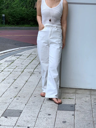 Street Straight Wide Denim Long Pants
