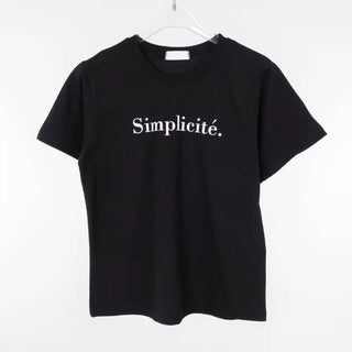 Simple Trendy Point Lettering Short Sleeve T-shirt
