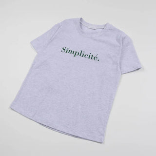Simple Trendy Point Lettering Short Sleeve T-shirt