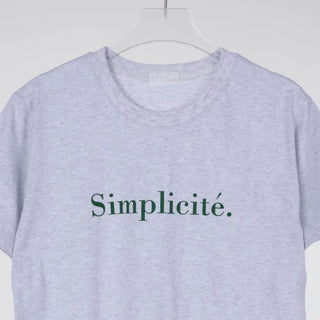 Simple Trendy Point Lettering Short Sleeve T-shirt