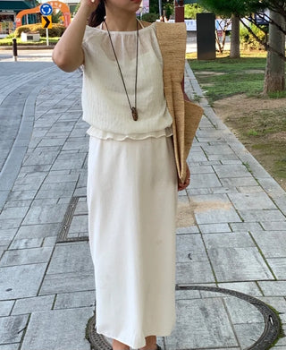 Punched Boat Neck Delicate Blouse