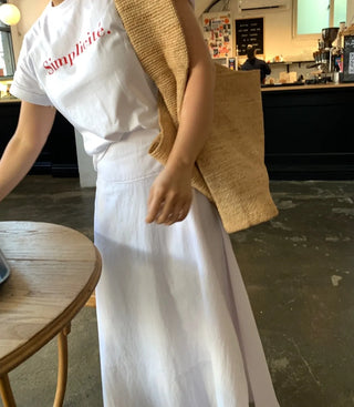 Gentle Summer Flare Long Skirt