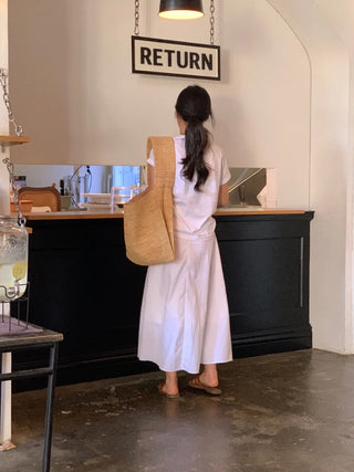 Gentle Summer Flare Long Skirt