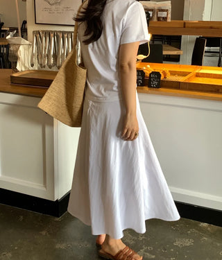 Gentle Summer Flare Long Skirt